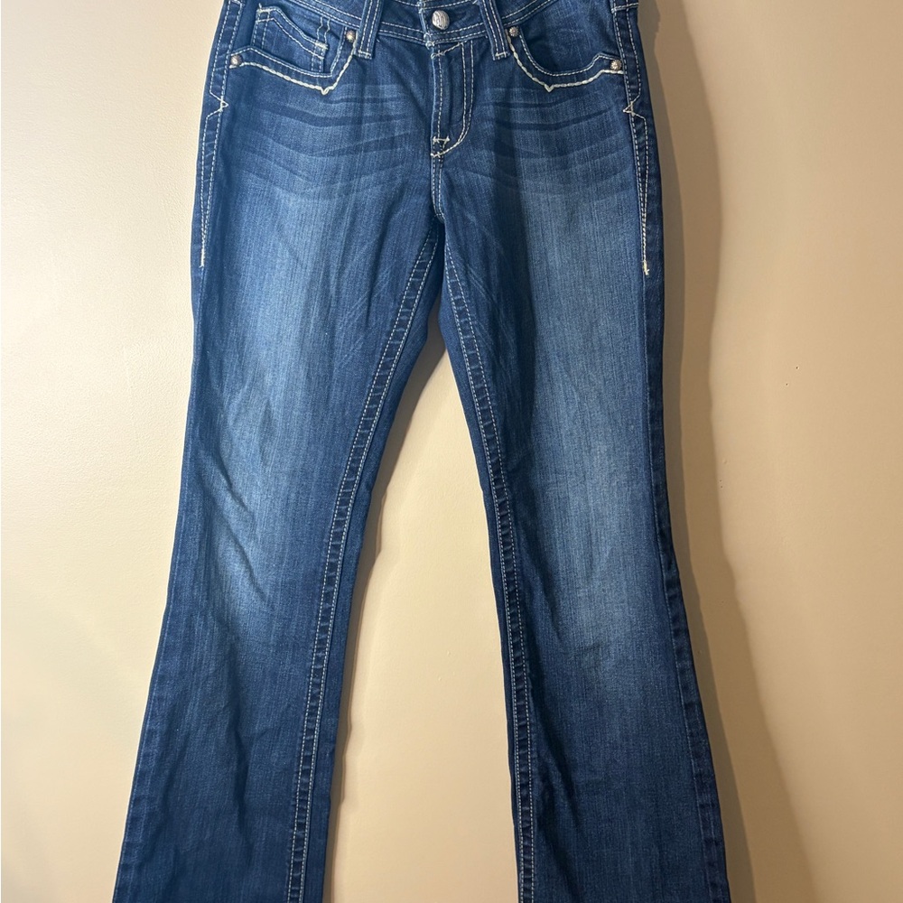 Ariat Women's Boot Cut Jeans in Deep Blue